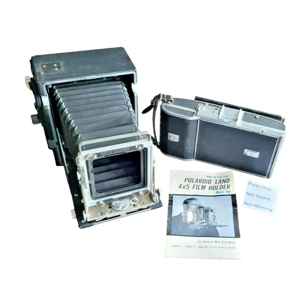 Graphic Camera & Polaroid Land Camera - Part Only - Not Working‎
